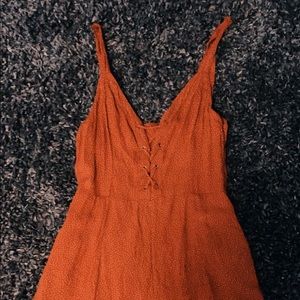 red polka dot romper